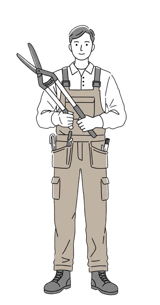 小松市の造園業アサイ樹園のオーナーイメージ